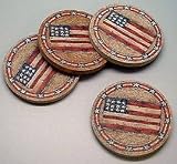 Thirstystone 4-pc. Americana Coaster Set RED/WHITE/BLUE