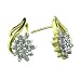 Jewelry : 10K .33 ct. t.w. Diamond Cluster Earring Gold