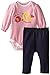 BON BEBE Baby Girls' Lots To Tweet Knit Denim Jegging Set