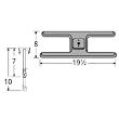 H-Shaped Single Cast Iron Burner Straight Venturi