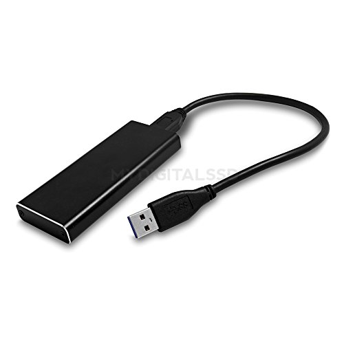 MyDigitalSSD Bullet Proof USB 3.1 mSATA SSD Enclosure Adapter - Supports UASP - MDMS-BP-USB3
