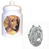 Mastiff Neapolitan Cookie Jar, Porcelain by Rosalinde
