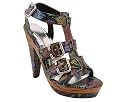Snake Colorblock Gladiator Heel