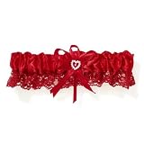Red Lace Trim Garters (3 count)