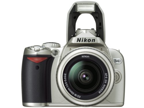 Nikon デジタル一眼レフカメラ D40 レンズキット シルバー D40SLK