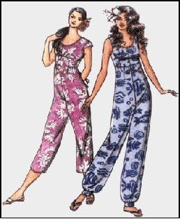 Victoria Jones Hawaiian Step-in Button Front Jumpsuit Sewing Pattern #306 - Sizes XS-3X