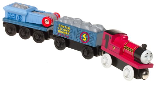 41MD73DPVTL Thomas & Friends Wooden Railway   Rheneas & Rock Crusher Cars