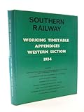 Southern Railway working timetable. 1934. Appendices : Western section