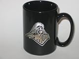PURDUE BOILERMAKERS 15 oz. Ceramic COFFEE MUG with Pewter Team Logo