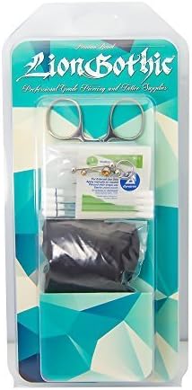 18-piece Piercing Kit - Retail Ready Packaging - Pierce Ears, Nose, Tongue and Belly - Everything Included for Professional Results - PK011 by LionGothic