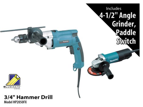 Tools: Makita HP2050FX Hammer Drill and  InchFree Inch 9557PB 4 1/2 Inch Grinder