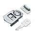 Stainless Steel 304 Mini Draw Latch, Plain Finish, Key Locking, 2 1/2" Length (Pack of 1)