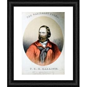Framed 10x8 Print (25x20cm) Giuseppe Garibaldi, Italian patriot, c1864 from Heritage-Images