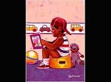 Art Poster Print - Potty Training - Artist: Ray Simmons - Poster Size: 8 X 10 inches