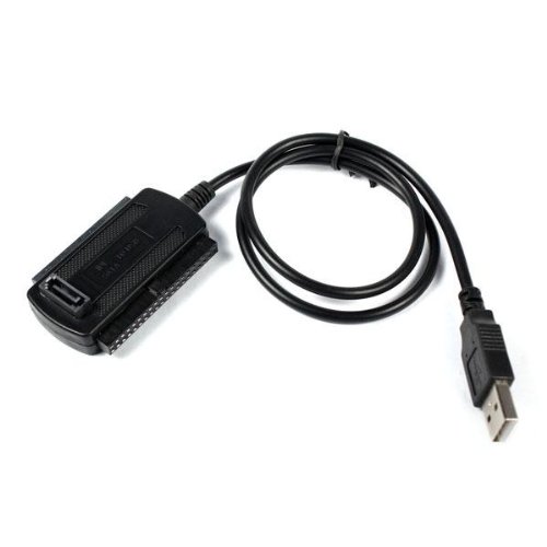 TronStore Black IDE/SATA To USB 2.0 Cable Adapter - Turn Your 2.5", 3.5" Or 5.25" IDE Or SATA Drive Into A USB Drive! - Bulk Packaged
