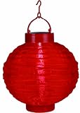 Best Season - 477-16 - Lampion solaire LED - Lumière blanche froide - Rouge - Env. 20 cm (Import Allemagne)