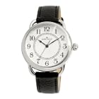 AK Anne Klein Women's Black Silver-Tone Casual Watch #108687SVBK