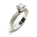 PLATINUM DESIGNER ENGAGEMENT RING (0.35 T.W) CENTER STONE NOT INCLUDED