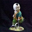 Buddah Boy Playing Push Wheel