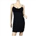 Sexy MidNight Black Chiffon Plus Size Mini Dress image 1