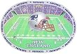 New England Patriots Set of 4 Placemats - Football Sports Merchandise