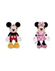 Toy: Mickey Mouse Plush - Large - 25" And Minnie Mouse Plush - Pink - Large - 27" Combo Set - Disney