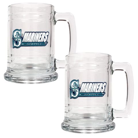 Seattle Mariners Set of 2 Beer Mugs