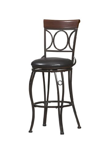 Linon Circles Back Counter Stool 24