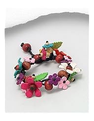 Mixed Colors Flower Cotton Bracelet