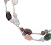 Beautiful Genuine multi-color stones Solid Sterling Silver 7.25 Bracelet