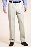 Collezione Luxury Cotton Rich Flat Front Trousers with Linen [T18-9422C-S]