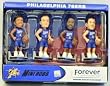 Philadelphia 76ers Alternate Forever Collectibles Mini Bobble Head Set - Basketball Sports Merchandise