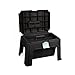 HORZE Grooming Box, Stool & Mounting Block - Black