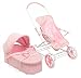 Rosebud 3-In-1 Doll Pram/ Carrier/ Stroller- Pink
