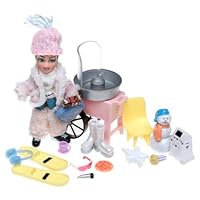 Lil Bratz Collectible Sno Fun Doll Snow With Cotton Candy Machine
