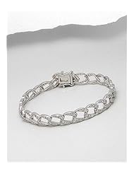 CZ Bracelet In 92.5 Sterling Silver