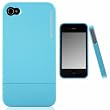 CaseCrown Metallic Glider Case for Apple iPhone 4 and 4S (AT&T, Sprint, & Verizon compatible) - Light Blue