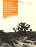 Ecological Communities and Processes in a Mojave Desert Ecosystem
