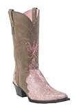 ARIAT Heritage Western Cowboy Boots 9.5 Womens Pink Stingray Print Bomber Brown