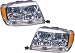 HEADLIGHT Right + Left RH+LH (Passenger+Driver) for JEEP Grand Cherokee (1999-2004), Lamp Assembly, 1999 2000 2001 2002 2003 2004 99 00 01 02 03 04