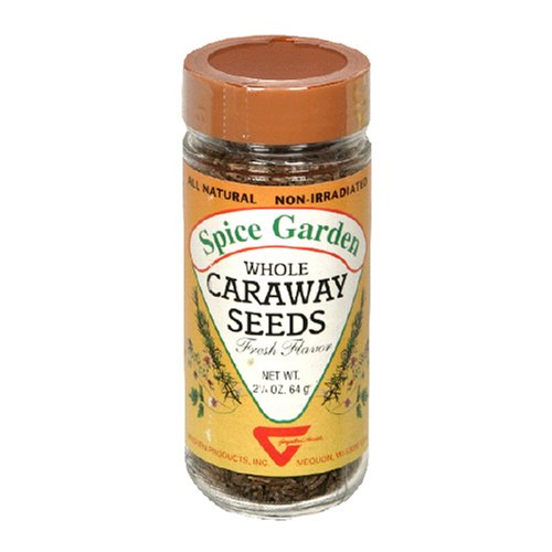 Spice Garden Caraway Seed, Whole, 2.25-Ounce Jar (Pack of 7)