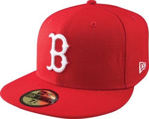 MLB Boston Red Sox Scarlet with White 59FIFTY Fitted Cap (7 1/4)