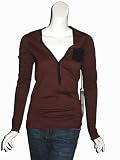 KSUBI Stripe Island Henley Top in Burgundy