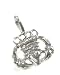 Beautiful 24k White Gold Layered GL Irish Claddagh Heart Crown Charm/Pendant - Lifeti...