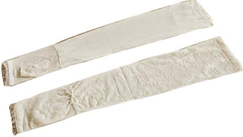 Shineray-Multicolor Elbow Long Sexy Lace Uv Protection Sun Block Dressing Driving Bridal Gloves Sleeves,White