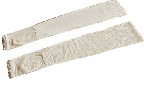 Shineray-Multicolor Elbow Long Sexy Lace Uv Protection Sun Block Dressing Driving Bridal Gloves Sleeves,White