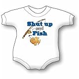 Shut up and Fish - Fishing, Boating and Surfing Baby Onesie