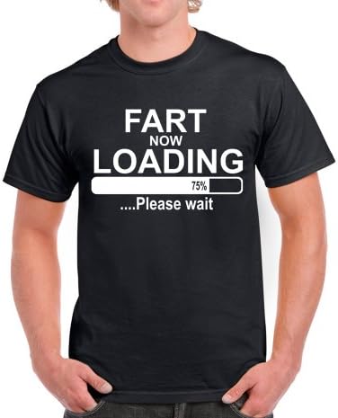 Starlite Mens Funny SayingsJokes-Fart Loading tShirt-BLK-XL