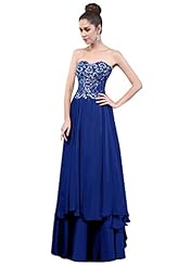 Strapless Beaded  Keyhole Prom Dress/Wedding Dress  With Ruffles