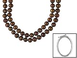 6 TO 7MM ENHANCED CHOCOLATE CULTURED FRESHWATER PEARL ENDLESS STRAND WITH ADJUSTER